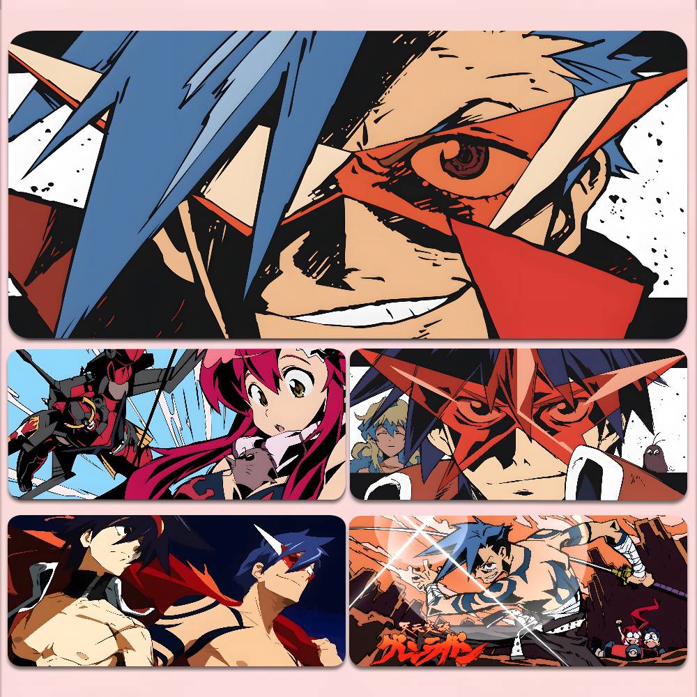 Esports Gaming Laptop - Anime Gurren Lagann Mousepad Non-slip Suitable