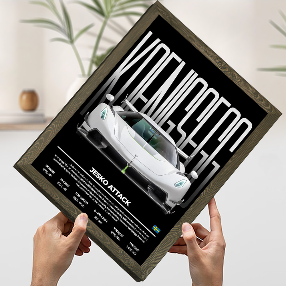 Sports Car Jesko Attack Printi - Esports & Gaming Optics Gmbh incelemesi ve fiyatı