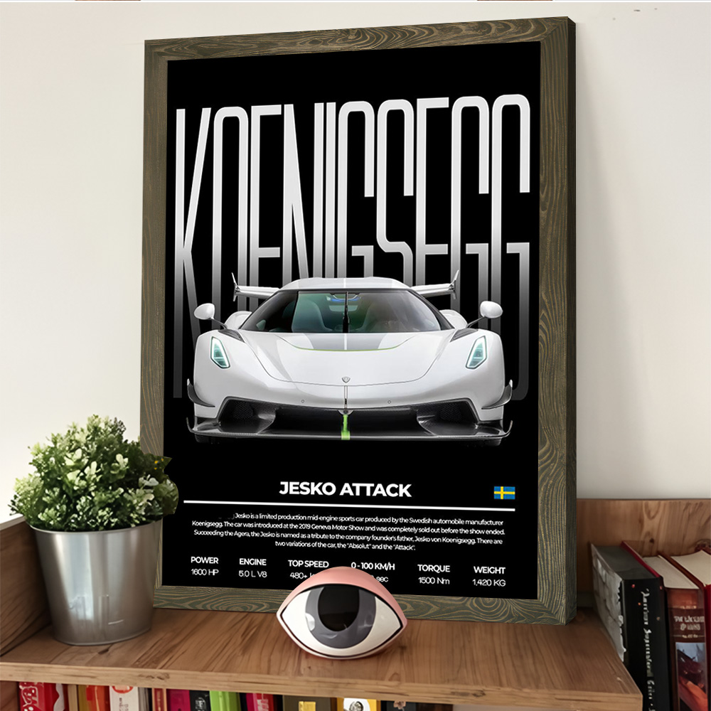 Sports Car Jesko Attack Printi - Esports & Gaming Optics Gmbh incelemesi ve fiyatı