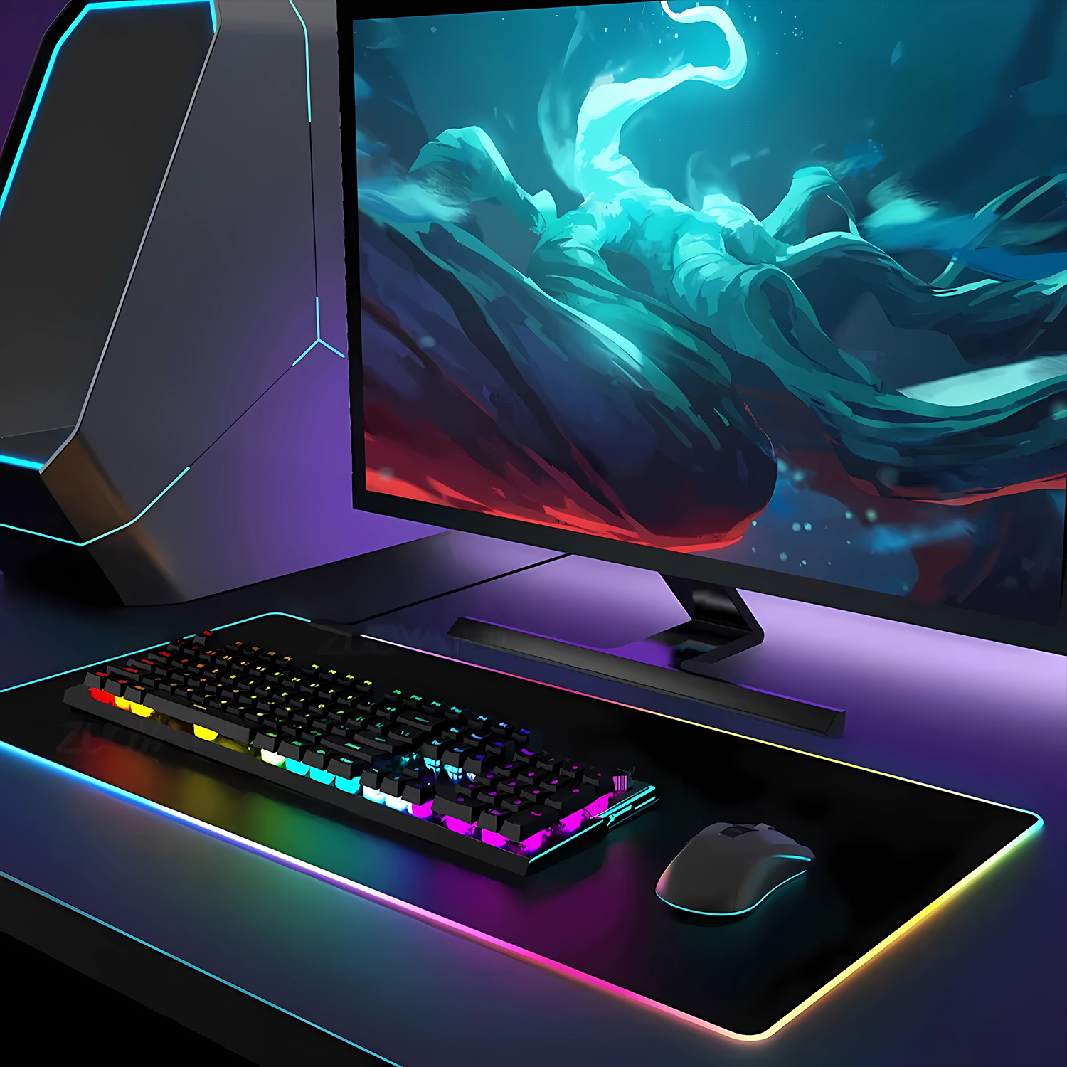 RGB Anime Fate Saber MousePad  - Esports Gaming Laptop incelemesi ve fiyatı