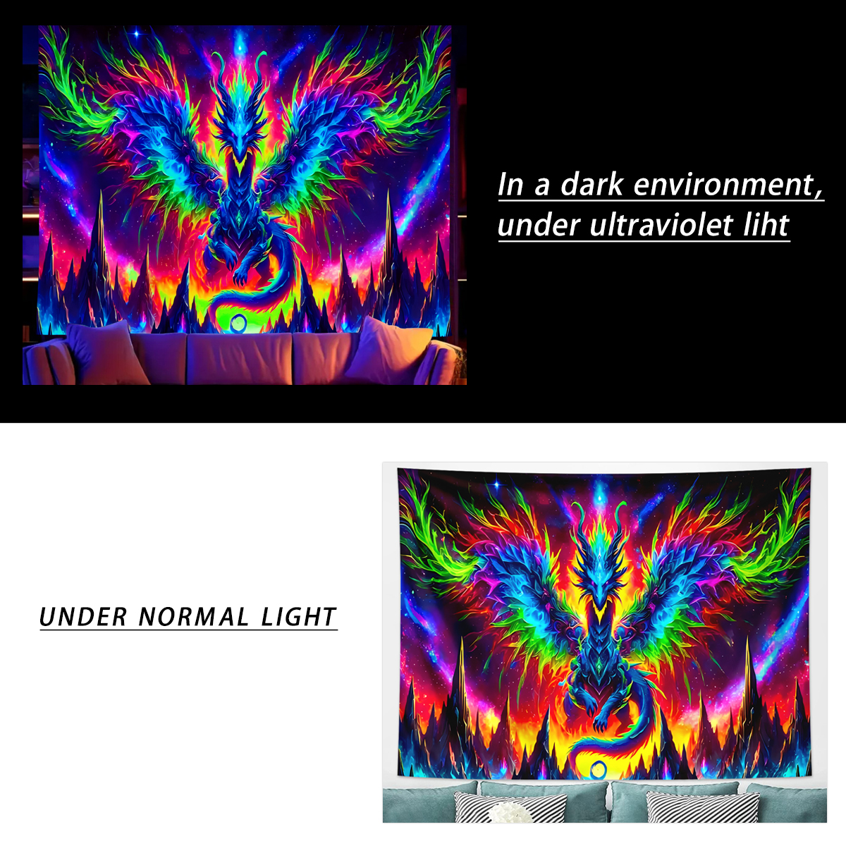 1pcFluorescent colored dragon  - Esports & Gaming Optics Gmbh incelemesi ve fiyatı