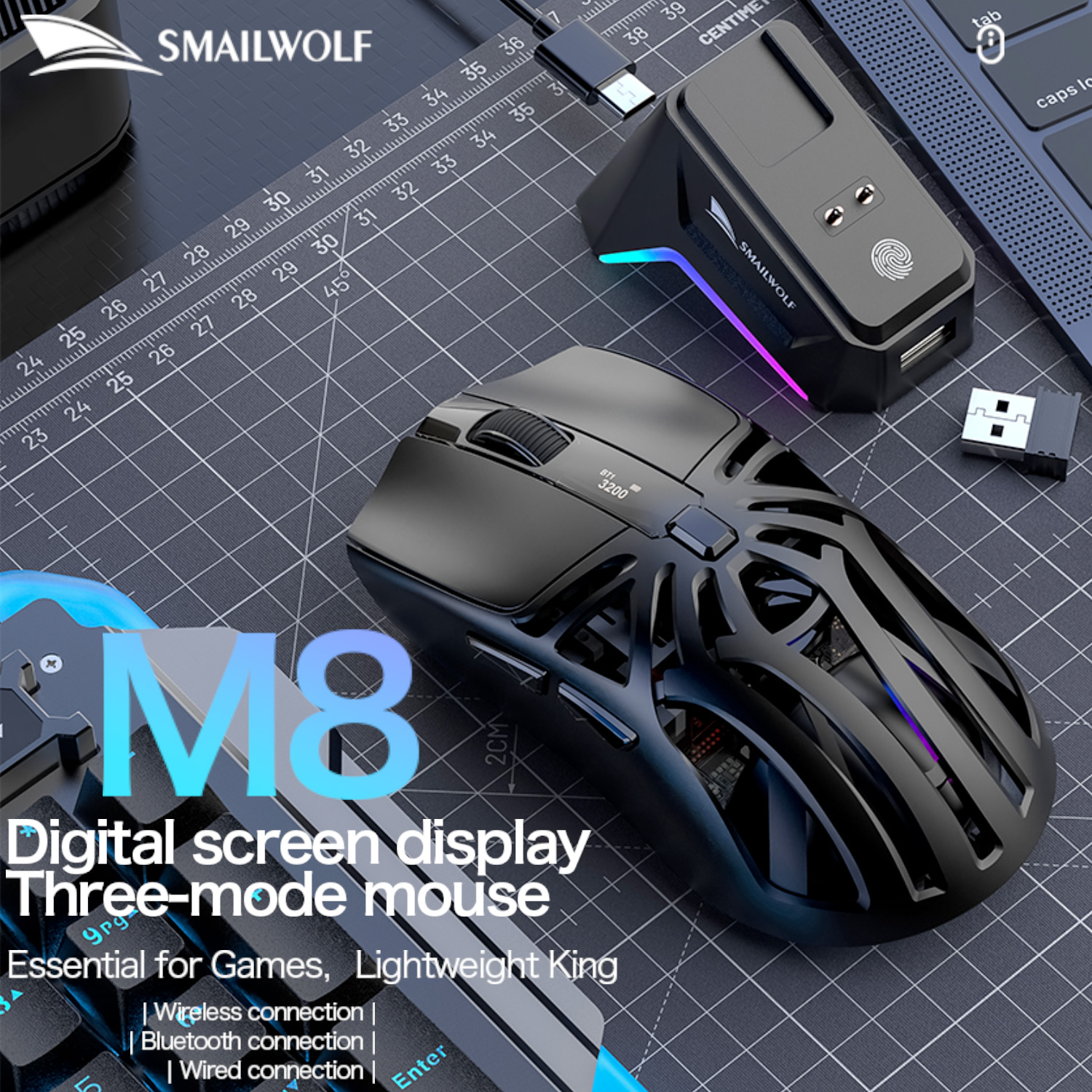 SMAILWOLF M8 Bluetooth three-m - Esports Gaming Laptop incelemesi ve fiyatı